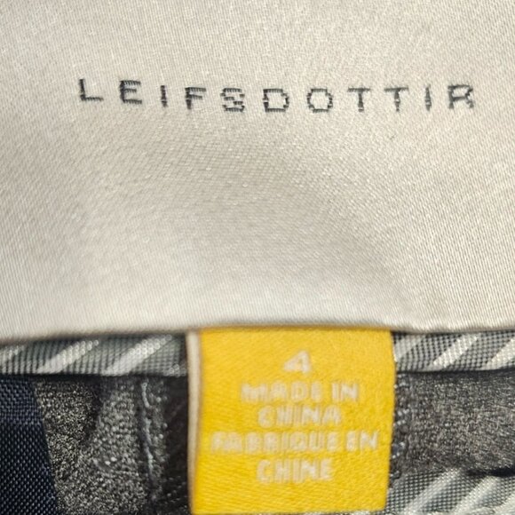 Anthropologie Womens 4 Leifsdottir Navy Gray Colorblock Pants - Picture 7 of 15
